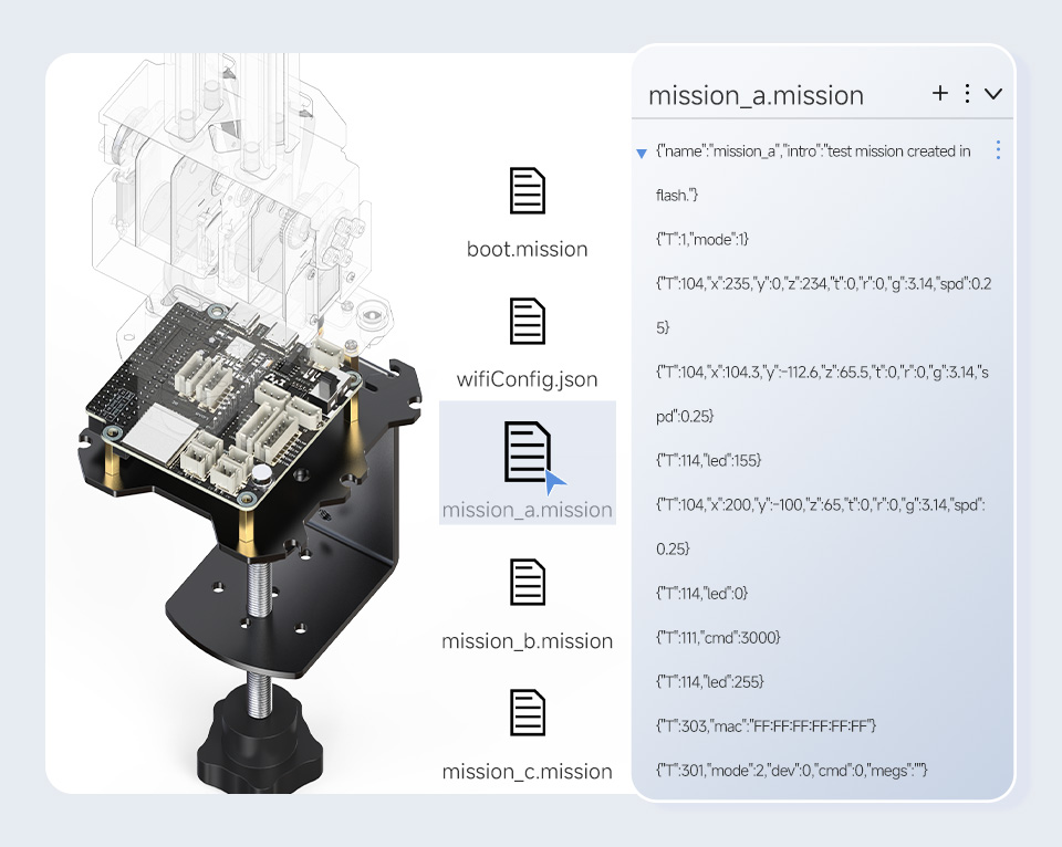 RoArm-M3-S 四自由度机械臂一键自动记录 便捷创建动作